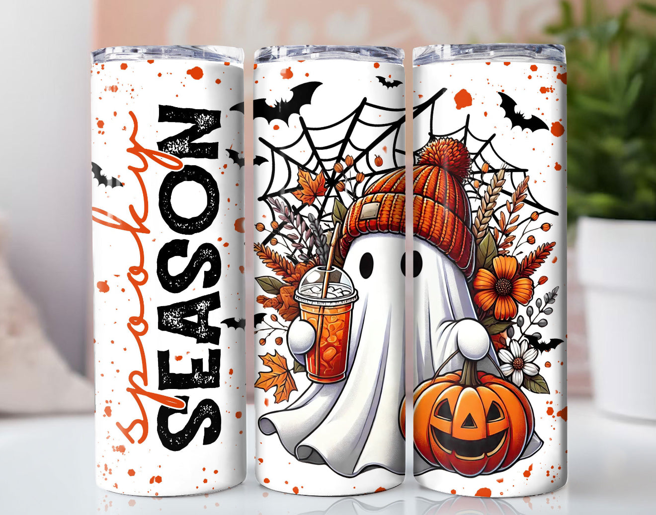 Spooky Season Halloween Tumbler With Double Wall Insulation