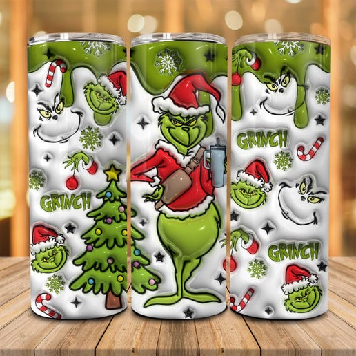 Grinch 3D Tumbler