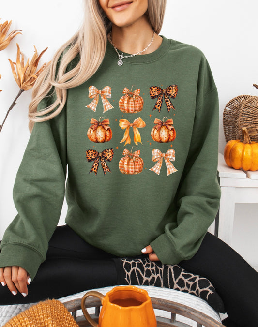 Pumpkin Coquette Crewneck