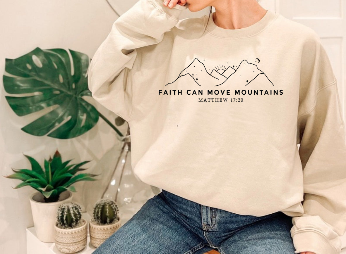 Faith Move Mountains Crewneck