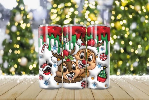 Christmas Chipmunk Tumbler