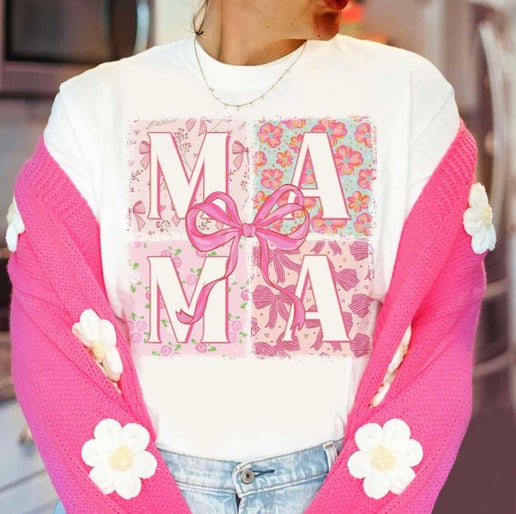 Mama Retro Floral T-Shirt
