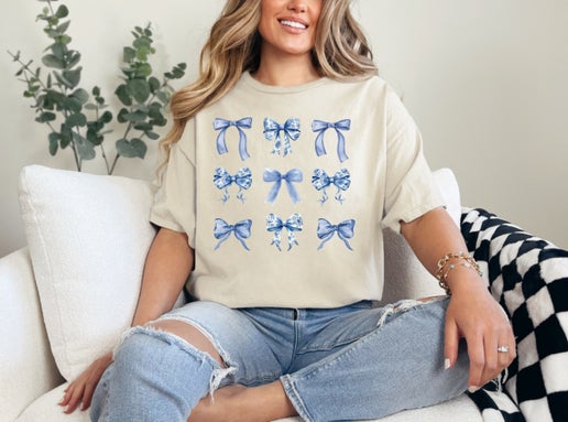 Coquette Blue Floral T-Shirt