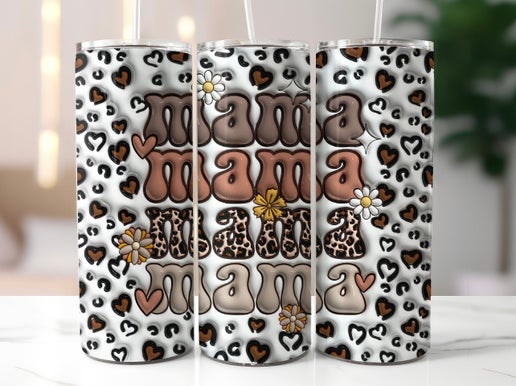 Boho Floral Mama Tumbler