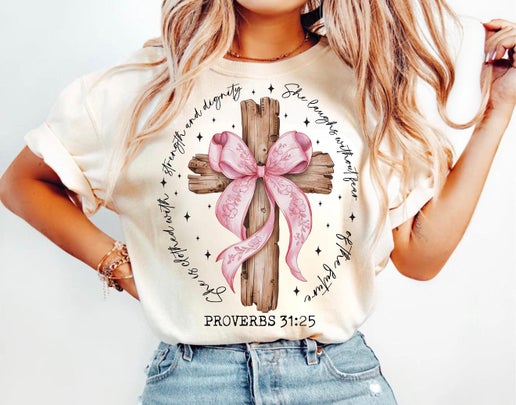 Floral Cross T-Shirt